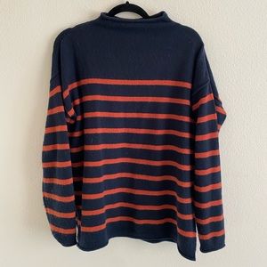 Striped Whitworth Mockneck Sweater in Coziest Yarn || NWT Madewell Sweater